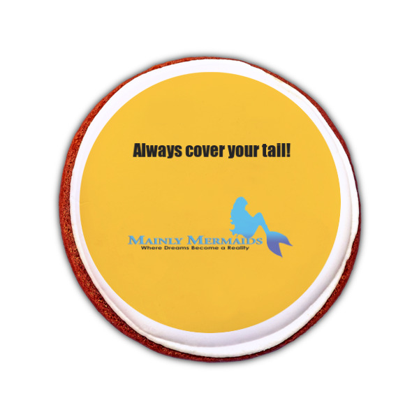 Custom Design - Printed Icing Circle - Small - On Cookie