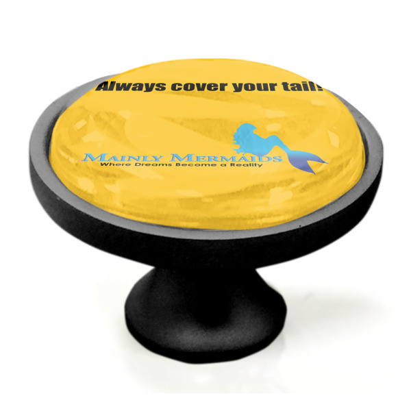 Custom Design - Black Custom Cabinet Knob (Side)