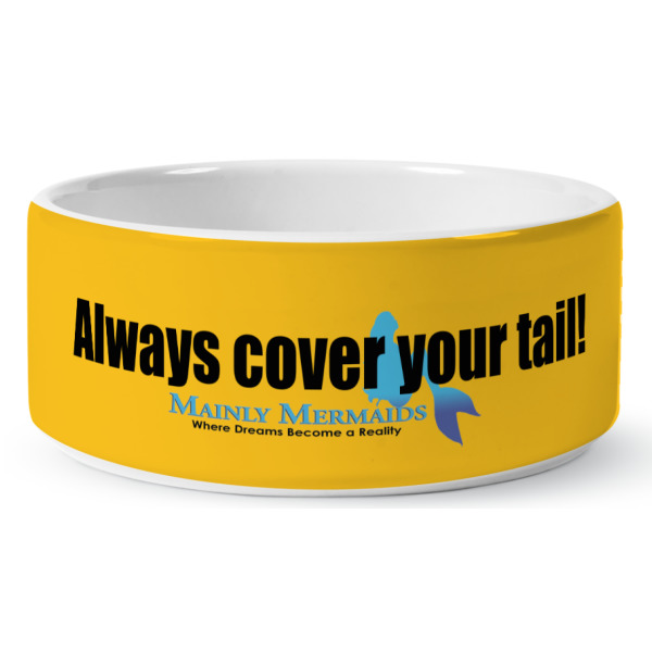 Custom Design - Ceramic Dog Bowl - Medium - Front