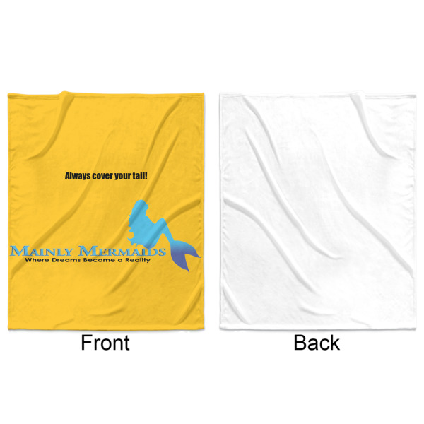 Custom Design - Minky Blanket - 50"x60" - Single Sided - Front & Back