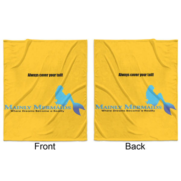 Custom Design - Minky Blanket - 50"x60" - Double Sided - Front & Back