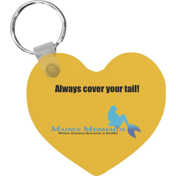 Custom Design Your Own Heart Plastic Keychain