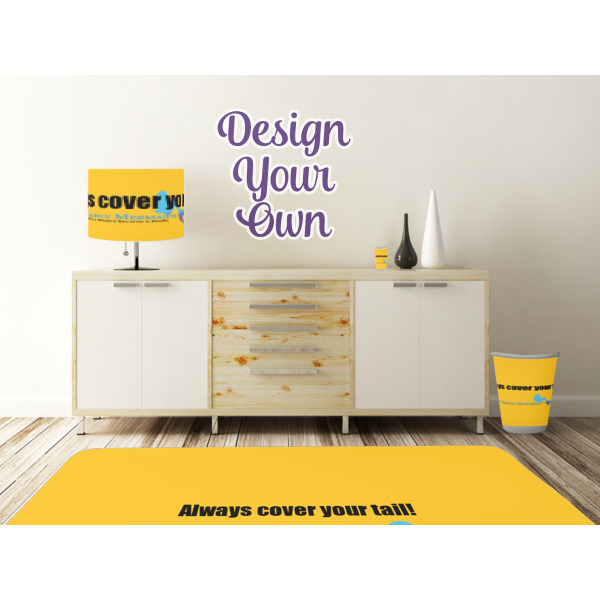 Custom Design - Wall Graphic Decal Wooden Desk