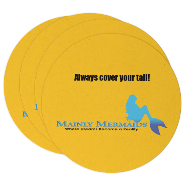 Custom Design Your Own Round Paper Coasters