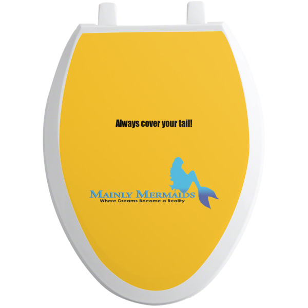 Custom Design - Toilet Seat Decal - Elongated - Front
