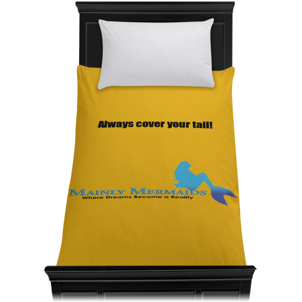 Custom Design - Duvet Cover - Twin - On Bed - No Prop