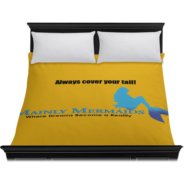 Custom Design - Duvet Cover - King - On Bed - No Prop