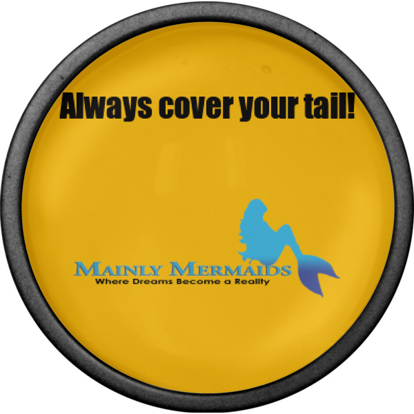 Custom Design - Cabinet Knob - Black - Front