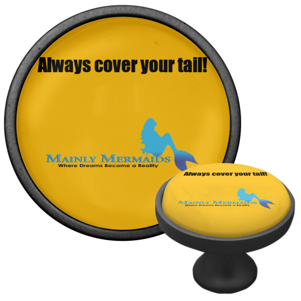 Custom Design - Cabinet Knob - Black - Multi Angle