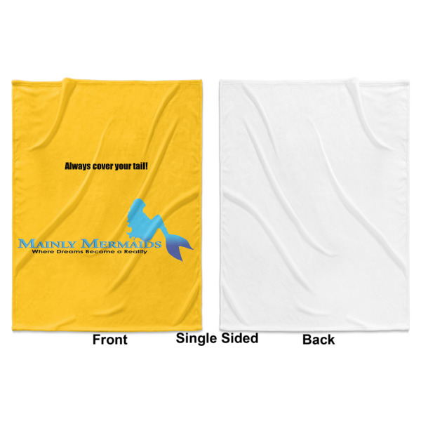 Custom Design - Baby Blanket (Single Sided - Printed Front, White Back)