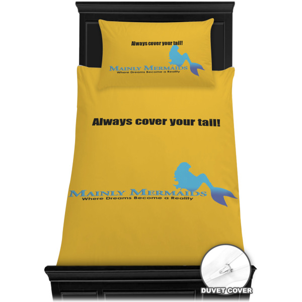 Custom Design - Bedding Set - Twin - Duvet - On Bed