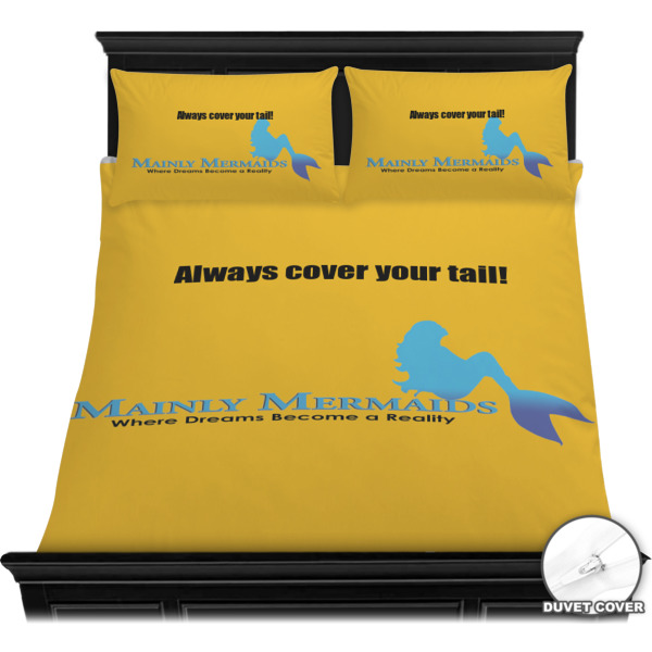 Custom Design - Bedding Set - Queen - Duvet - On Bed