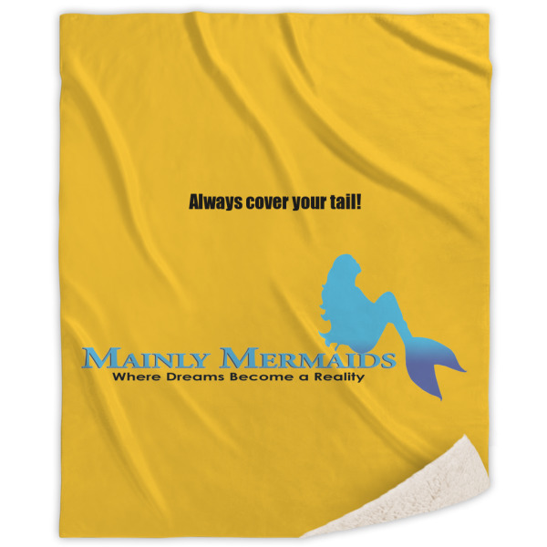 Custom Design Your Own Sherpa Throw Blanket