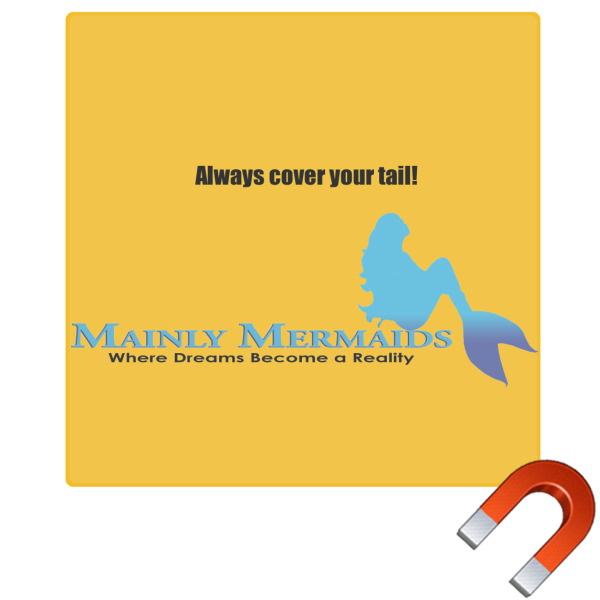 Custom Design Your Own Square Car Magnet - 6"