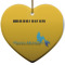Design Your Own Heart Ceramic Ornament