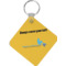 Design Your Own Diamond Plastic Keychain