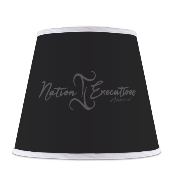 Custom Design - Poly Film Empire Lampshade - Front View