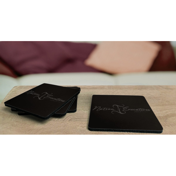 Custom Design - Coaster Rubber Back - On Coffee Table