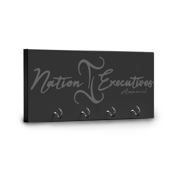 Custom Design - Key Hanger - Front View with Hooks