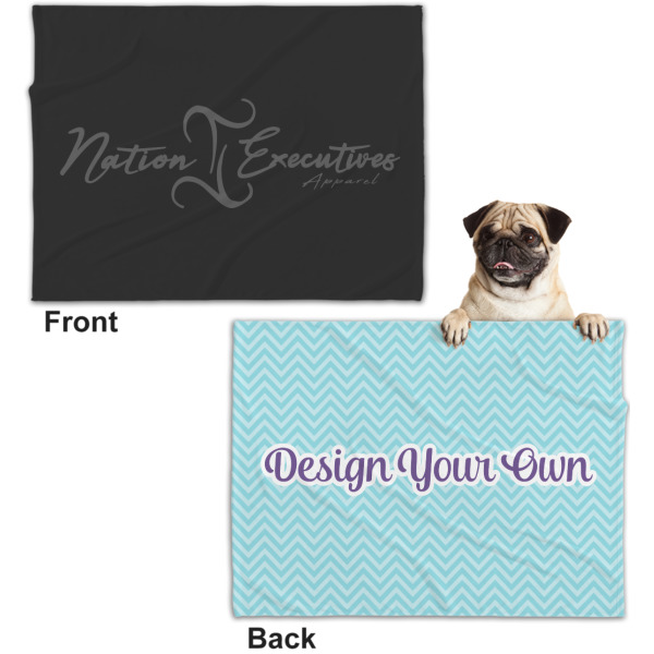 Custom Design - Microfleece Dog Blanket - Regular - Front & Back