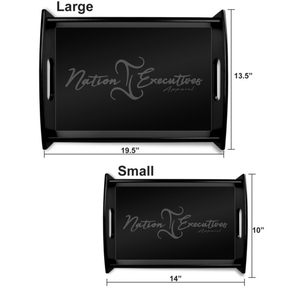 Custom Design - Serving Tray Black Sizes