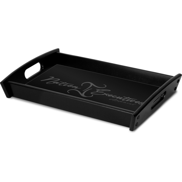 Custom Design - Serving Tray Black - Corner