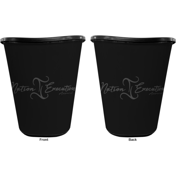 Custom Design - Waste Basket - Black - Double Sided - Approval