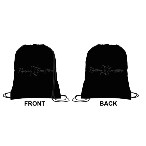 Custom Design - Drawstring Backpack Front & Back Medium