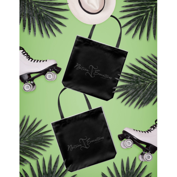 Custom Design - Canvas Tote Lifestyle Front and Back- 13x13