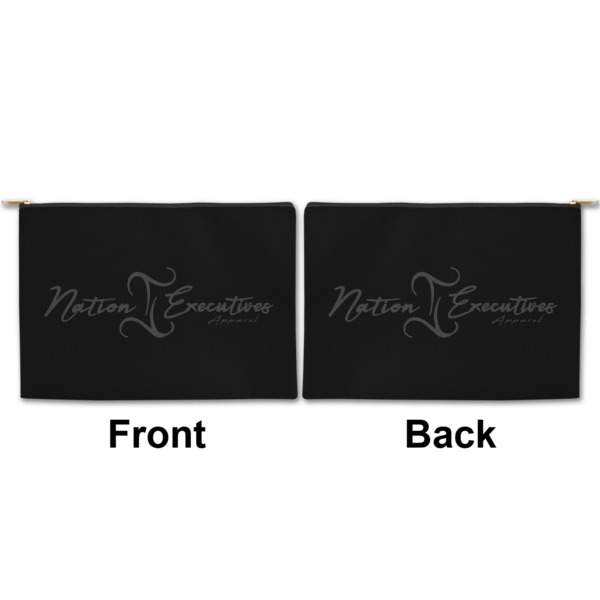 Custom Design - Large Zipper Pouch Approval (Front and Back)