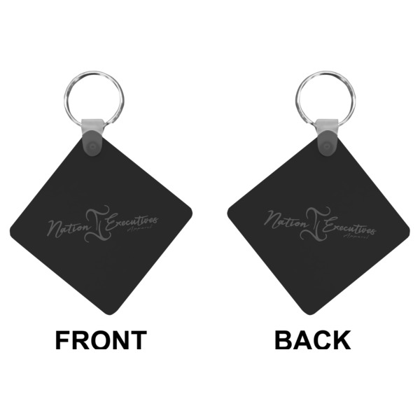 Custom Design - Diamond Keychain (Front + Back)