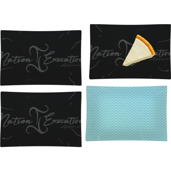 Custom Design - Set of Rectangular Appetizer / Dessert Plates
