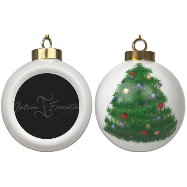 Custom Design - Ceramic Christmas Ornament - X-Mas Tree (APPROVAL)