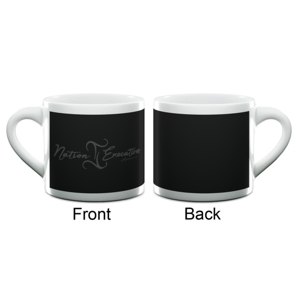 Custom Design - Double Shot Espresso Cup - Single - Front & Back