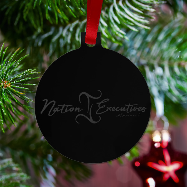 Custom Design - Metal Ball Ornament - Lifestyle