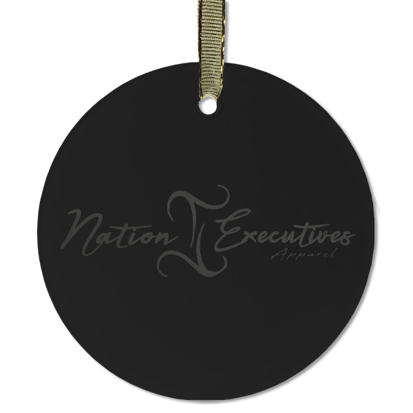 Custom Design - Frosted Glass Ornament - Round