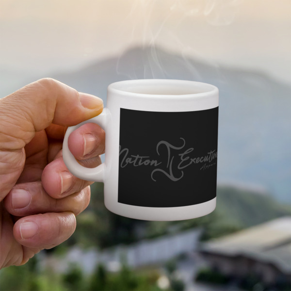 Custom Design - Single Shot Espresso Cup - Lifestyle in Hand
