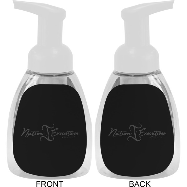 Custom Design - Foam Soap Bottle - White - Front & Back