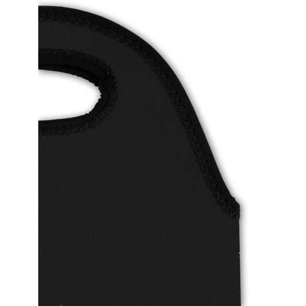 Custom Design - Double Wine Tote - Top Closeup