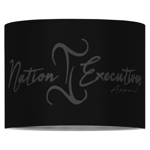 Custom Design - 16" Drum Lampshade - Front (Fabric)