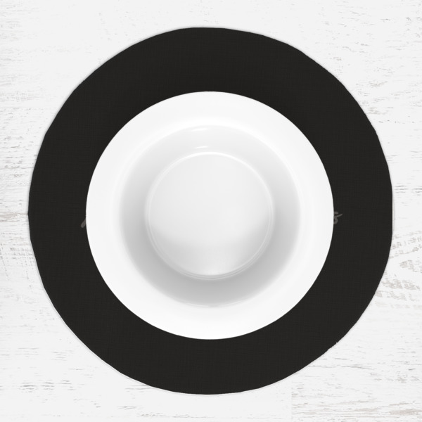 Custom Design - Round Linen Placemats - LIFESTYLE (single)