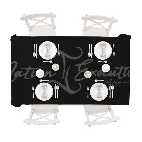 Custom Design - Tablecloths (58"x102") - TOP VIEW (with plates)