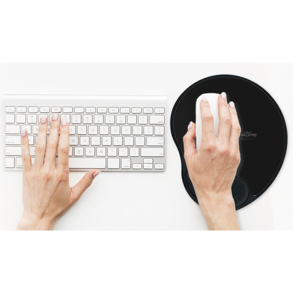 Custom Design - Mouse Pad with Wrist Rest - LIFESYTLE 2 (in use)