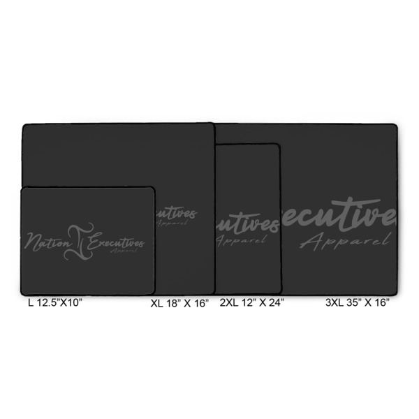 Custom Design - Gaming Mats - Size Chart