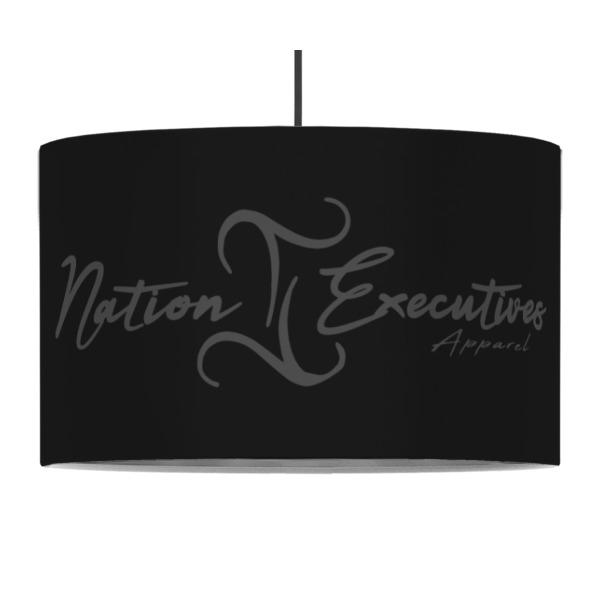 Custom Design - 12" Drum Lampshade - PENDANT (Fabric)