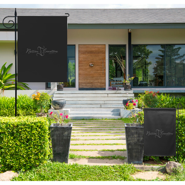 Custom Design - Large and Small Garden Flag - LIFESTYLE