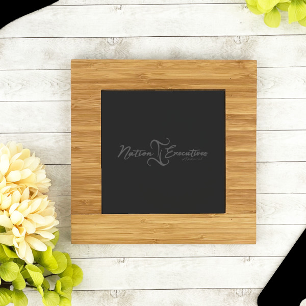 Custom Design - Bamboo Trivet with 6" Tile - LIFESTYLE