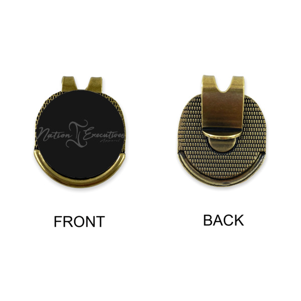 Custom Design - Golf Ball Hat Clip Marker - Apvl - GOLD