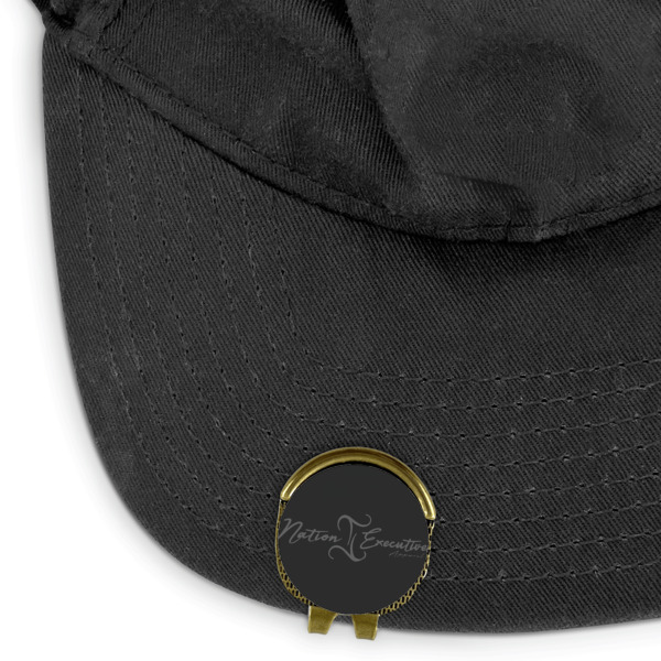 Custom Design - Golf Ball Marker Hat Clip - Main - GOLD