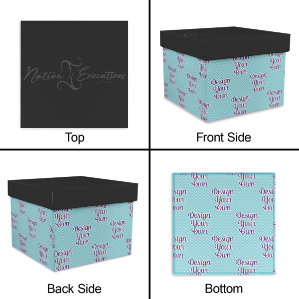 Custom Design - Gift Boxes with Lid - Canvas Wrapped - X-Large - Approval